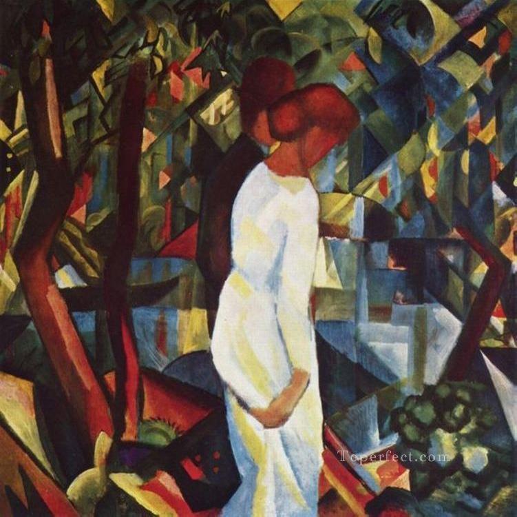 Couple In The Forest August Macke Oil Paintings